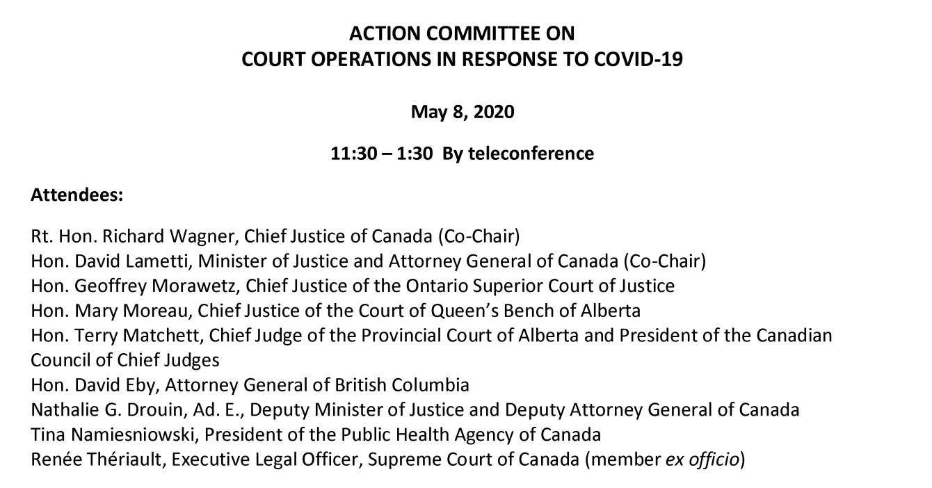 Agenda and Talking Points for First COVID-19 Action Committee Meeting