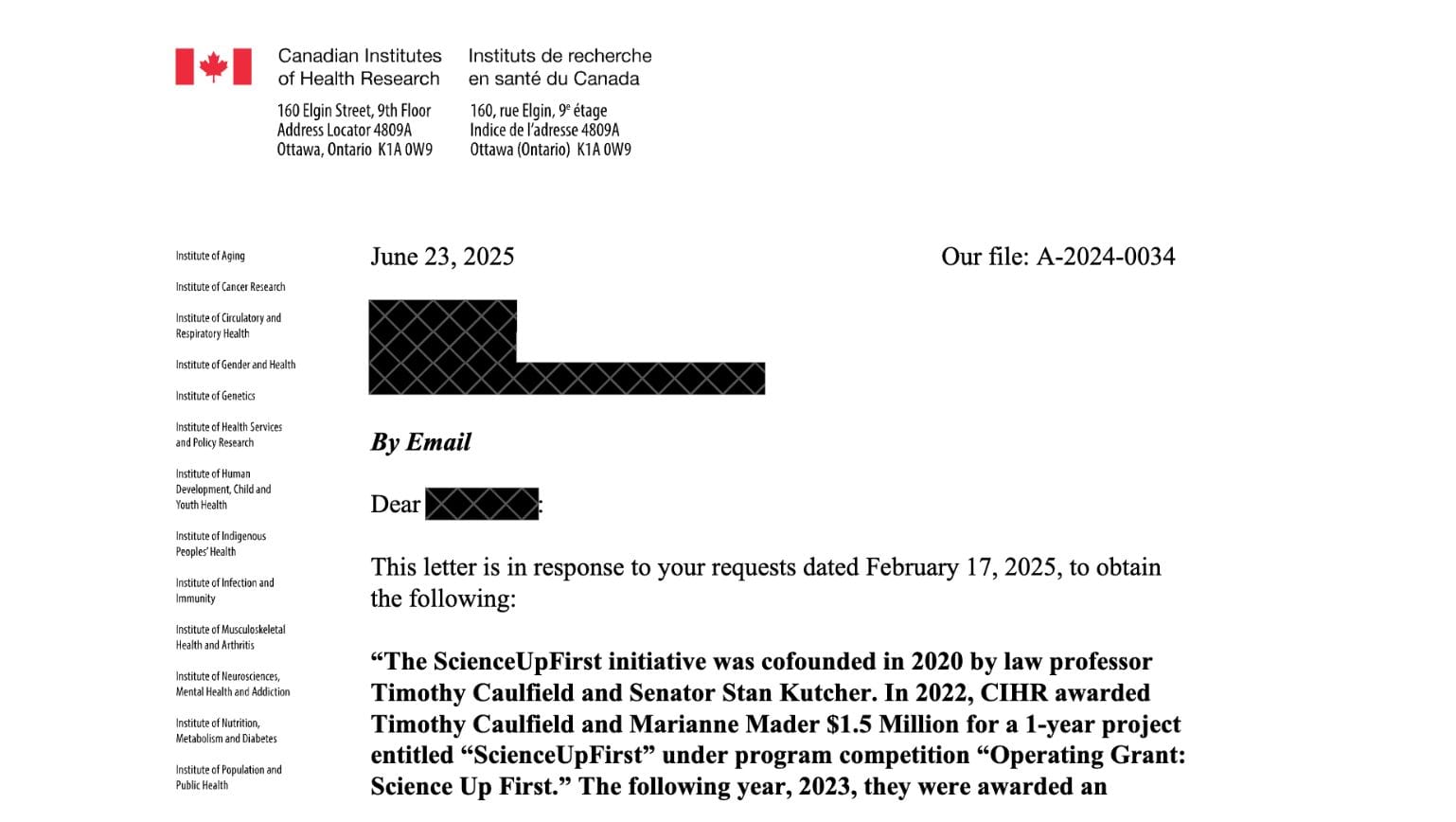 ScienceUpFirst Grant Application Records (2020-2025)