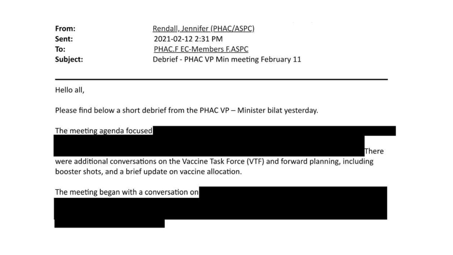 High-Level Discussions on COVID-19 Vaccine Adverse Events